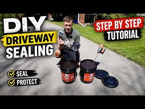 DIY driveway sealing, simple tutorial, tips & tricks