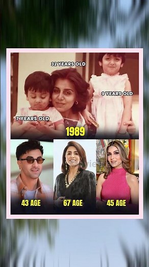 Timeless Kapoor Legacy ❤️Then (1989) vs Now – Neetu Singh with Ranbir Kapoor & Riddhima Kapoor Sahni
