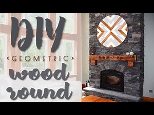 DIY Geometric Wood Round