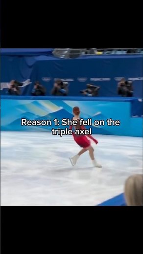 The reason why Trusova lost in the 2022 Olympics #figureskating #alexandratrusova #iceskating