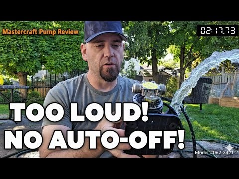 Mastercraft 1/10 HP Utility Pump Review | AC vs 12V DC | Too LOUD & No Auto Shut-Off!
