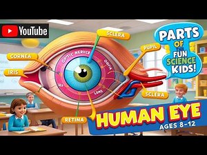 Structure of the Human Eye for Kids | Parts of Eye Explained with Animation