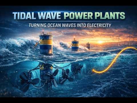 How Tidal Wave Power Plants Really Works ? Turning Ocean Waves Into Electricity