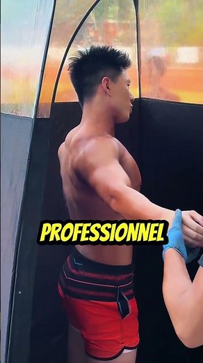 Competition tanning to sculpt every muscle