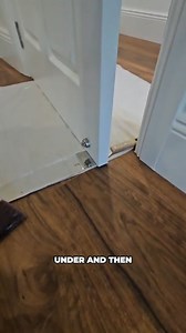 How your flat scraper holds your door while rolling Scraper is also good cause it bend enough to stop it and not chip the bottom timber. #paintingprocess #renovation #paintingprocessvideo #housepainting #painter | A1 Painting NSW