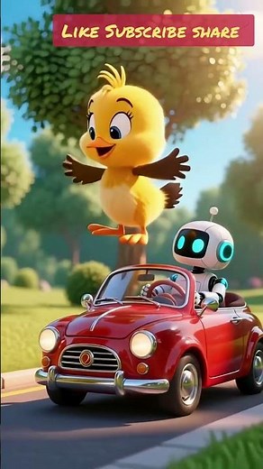 “Tweety & Robot Start Their Epic Road Trip 🚗😂 | 3D Cartoon Short” #funny #cartoon #tweety #robot