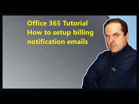 Microsoft 365 Tutorial How to setup billing notification emails