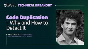 Discover why code duplication matters and how to detect it in your projects. In this presentation, Distinguished Software Engineer Rainer Koschke explores the challenges of copied code and the best ways to manage redundancy effectively. Check out the full presentation “Code Duplication - Why and How to Detect It” here: https://eu1.hubs.ly/H0p17PB0 | Qt Group