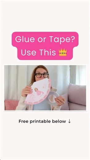 Glue or Tape? Best Princess Party Hat Tip 👑 Free Printable