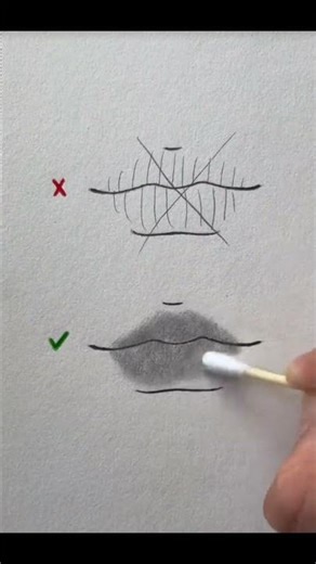 How to Draw Hyper Realistic Lips | Pencil Sketch Tutorial for Beginners #shorts #viral #art