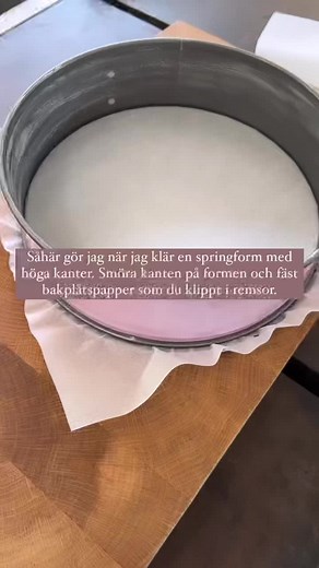 Tips för att klä en springform med bakplåtspapper