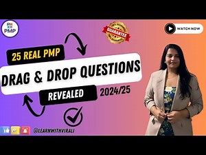 TOP 25 PMP Drag & Drop Questions SOLVED! 🎯 | Most ASKED 2024-25 #pmpl #pmp