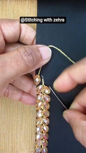 hand embroidery flower design easy #diy #shorts #tailoring #ytshots #sewing @Stitchingwithzehra