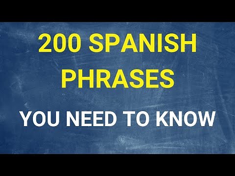 Top 200 Spanish Phrases - Most Important Spanish Sentences