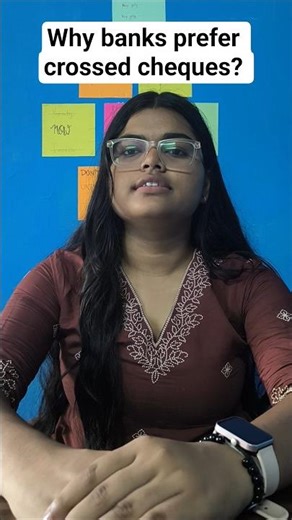 Why banks prefer crossed cheques? Here’s the truth! 🔍✍️ #cheques #crosscheque #bank #money