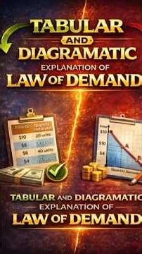 Tabluar and Digramatic representation of low of demand| Econovista| Bsc Ba students #economictheory