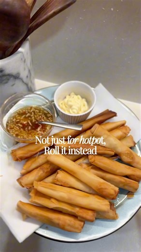 Crispy Prawn Paste Spring Rolls (Not Just for Hotpot) #easyrecipe #crispysnacks #chinesenewyear