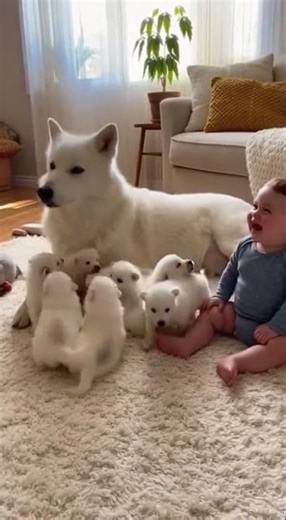 Baby Starts a Howl… Then the Whole Wolf Pack Joins 🐺😂