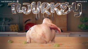 Don't invite me over to your Thanksgiving dinner unless the turkey is going to be this lit. via Joel Erkkinen Art | Distractify