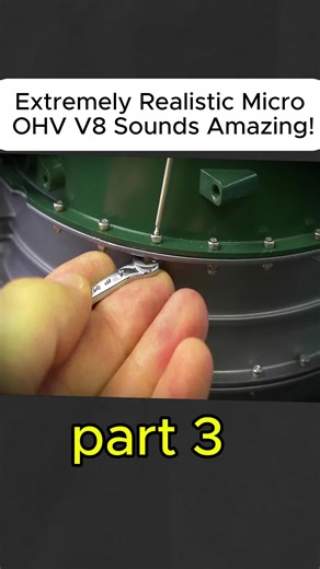 Extremely Realistic Micro OHV V8 Sounds Amazing #engineering #model #diy #v8 #engine