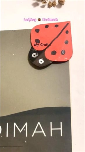 Cute Ladybug Bookmark 🐞📖 | Easy Origami Shorts