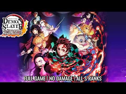 DEMON SLAYER: Kimetsu No Yaiba - The Hinokami Chronicles | FULL GAME | NO DAMAGE | All S Ranks | 4K