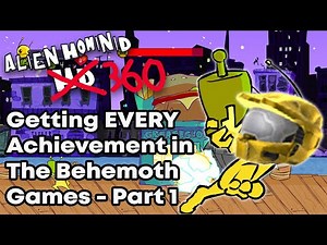 Earning EVERY Achievement in The Behemoth Games PART 1: ALIEN HOMINID 360