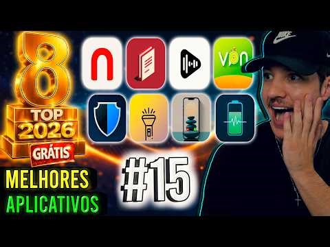 8 Melhores APLICATIVOS para CELULAR em 2026 #15🔥Grátis