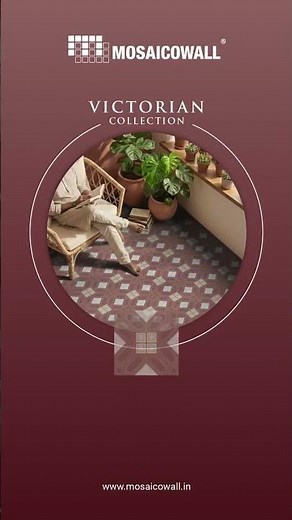 Victorian Collection Floor Tile Stickers | Matte Anti-Skid Peel & Stick Tiles | DIY Floor Makeover