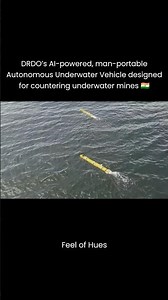 DRDO’s AI powered autonomous Underwater Vehicle for Indian Navy #india #indian #ai #navy