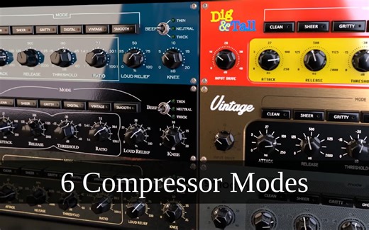Boz Digital Labs Manic Compressor 6种模式并行压缩效果器插件宣传
