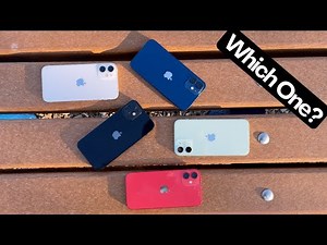 Apple iPhone 12 and 12 Mini Colors Comparison | Individual And Group Shots Of All Five Colors |