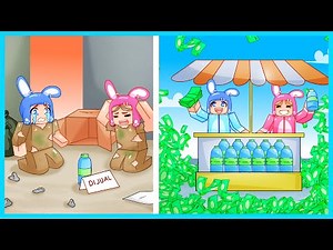 MIPAN & ZUZUZU DARI MISKIN SAMPAI KAYA JUALAN AIR DI ROBLOX