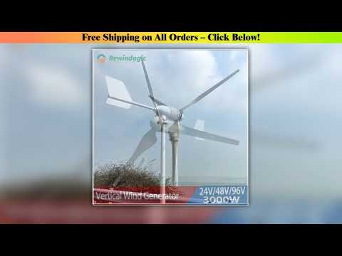 Energy Sources Electric Power Generator 24v 48v 96v Wind Turbine 3kw 3 Blades Permanent Maglev
