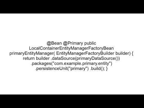 Spring Boot Multiple DataSources Explained | Two DB Configuration Guide