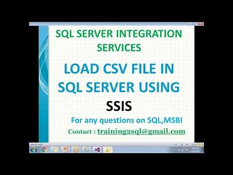 SSIS LOAD CSV FILE IN SQL SERVER | LOAD CSV FILE IN SQL SERVER USING SSIS
