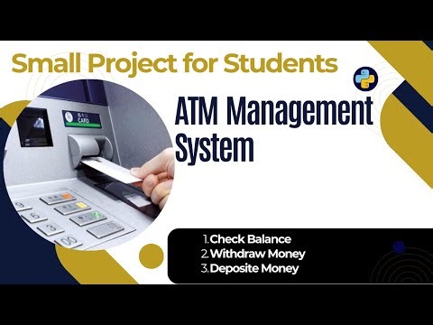 Build a Complete ATM Machine in Python - Full Tutorial for Beginners (Small Project for Students)