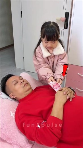 You Won’t Believe How She Stole Money from Her Dad 😱 #shorts #usa #funniestvideo