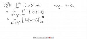Use integration, the Direct Comparison Test, or the limit Comparison Test to test the integrals for convergence. If more than one method applies, use whatever method you prefer. ∫0^π/ 2 tanθd θ | Numerade