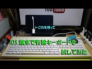 I tried using a wired keyboard on an iOS device.