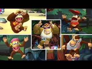 Donkey Kong Country: Tropical Freeze - All Characters Death Animations & Game Overs