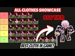 Showcase All Clothes in Demon Soul Simulator & Ultimate Tier List