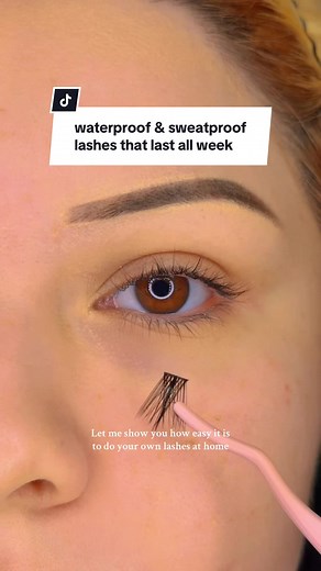 Just saved myself $200! Learn how to do your own lashes at home. Waterproof & sweatproof. Get wispy hybrid lashes that last up to 7 days with our INSTAGLAM-05 extension kit. LINK IN BIO🔗💕 #wispylashes#lashesathome#lashextensions