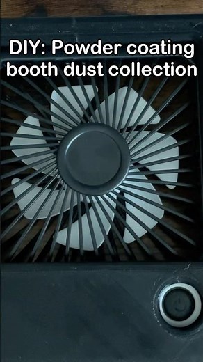 How good is this $10 fan for dust collection? #diy #powder #coating #filter