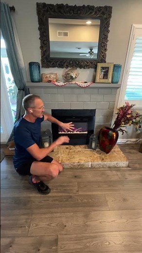 Electric fireplace insert installation