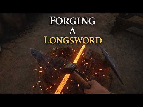 Forging a Battle Longsword | Real Time Blacksmithing | Kingdom Come Deliverance II 4K