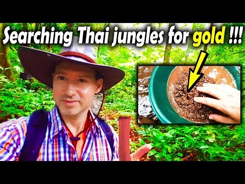 Jungle Gold Prospecting in Thailand | Gold Panning Adventures in South East Asia