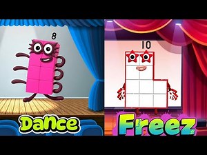 The Dance Freeze Song with number blocks| Freeze Dance part-3 | numberblocks @kidslearningvideos29