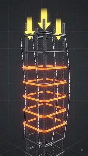WHY DO CONCRETE COLUMNS NEED TIES? 🏗️🔩 #viral