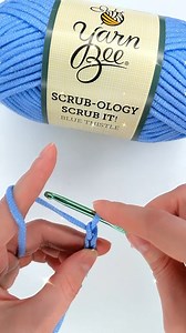 Yarn Bee Scrub Ology @hobbylobbystores #yarnbee #hobbylobby #yarn #yarntok #yarnlovers #chain | Crochetlux